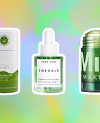 kopari cbd deodorant, herbivore botanicals cbd + adaptogens deep moisture glow oil, milk makeup cbd + arnica body oil