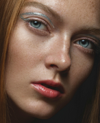 Close-up image of someone wearing eyeliner